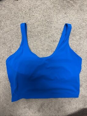 Lululemon Bright Blue Align Cropped Tank